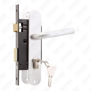 Set serratura ad alta sicurezza con foro cilindro scrocco Set serratura Maniglia serratura cassa serratura (114)