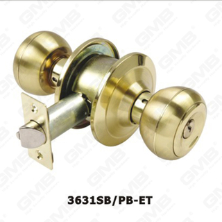 Serie di serrature a manopola cilindriche standard ANSI in stile moderno (3631SB PB-ET)