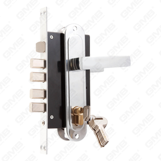 Set serratura ad alta sicurezza con chiavistello foro cilindro 4 perni quadrati Set serratura Maniglia serratura serratura (PAH-01)
