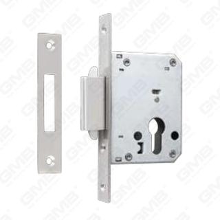 Serratura a cilindro per porta da infilare in acciaio inossidabile ad alta sicurezza Corpo serratura per porte in legno o scorrevoli (40S/50S)